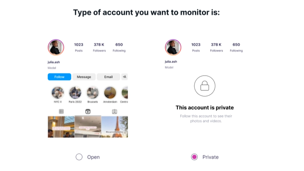 type of account